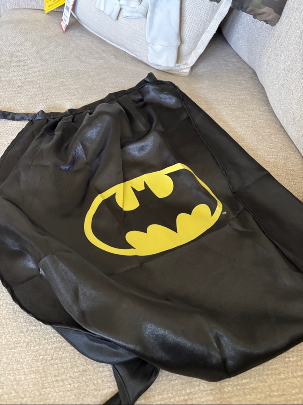 DC Comics Black and Yellow Batman Cape Kids Costume